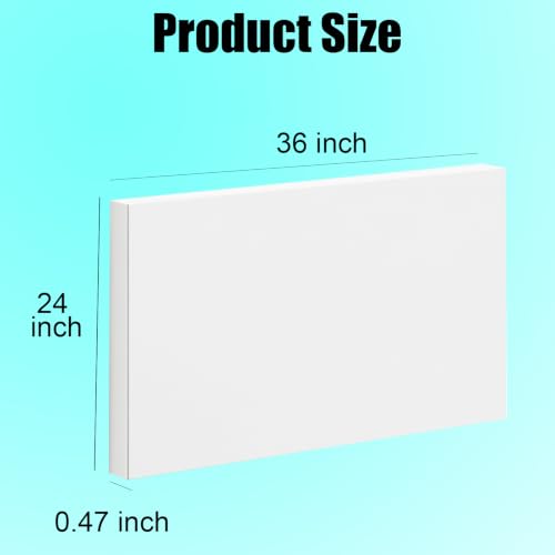 Image of HDPE Sheet 1 /2-24 inch x 36 inch High Density Polyethylene Sheets with Protective Film 1 /2 Thick HDPE Plastic Sheet Board Solid Plastic Block for Flat Panel DIY Projects Machining Home (White)