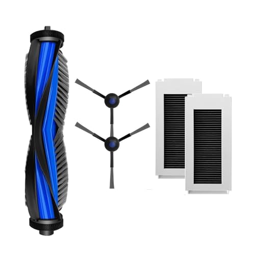 Image of Replenishment Kit, Compatible with Ecovacs Deebot N30,N30 Plus White Robotic Vacuum Cleaner, Includes One Main Roller Brush, Two Spinning Side Brushes, Two Filters, 1 Cleaning Tool