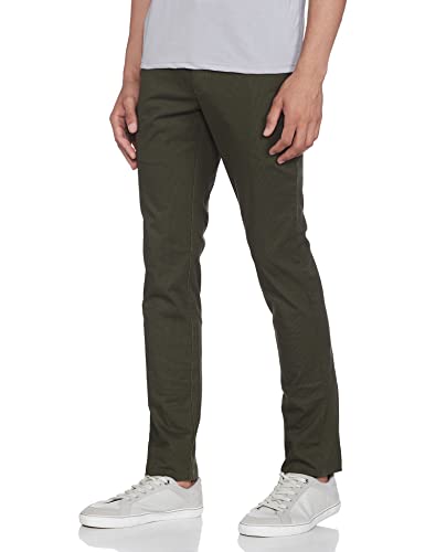 Image of Colorplus Men's Cotton Blend Print Pattern Nuvo Fit Flat Front Casual Trouser