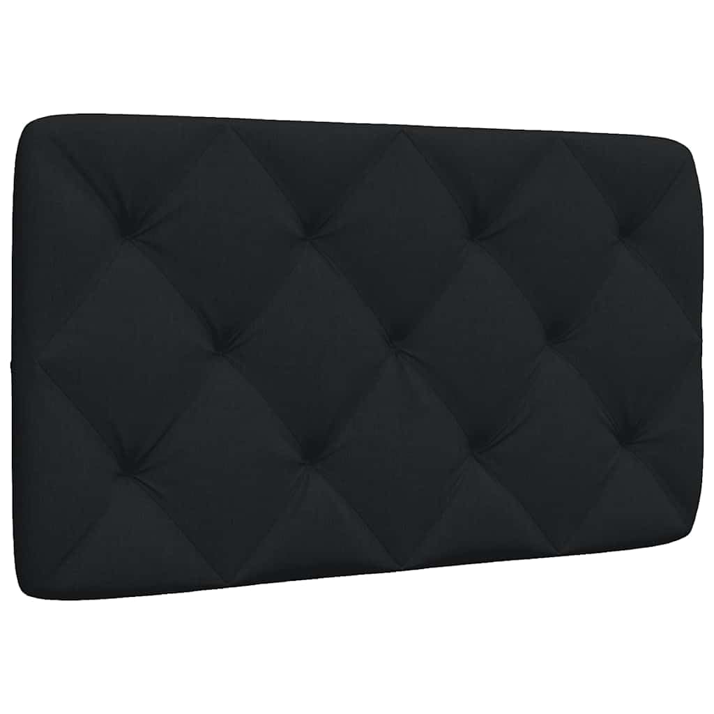 vidaXL Kopfteil-Kissen Schwarz 80 cm Stoff, Kopfteilkissen, Kopfkissen, Lesekissen, Kopfteilpolster, Rückenkissen, Kissen-Kopfteil, Kopfteil Polster