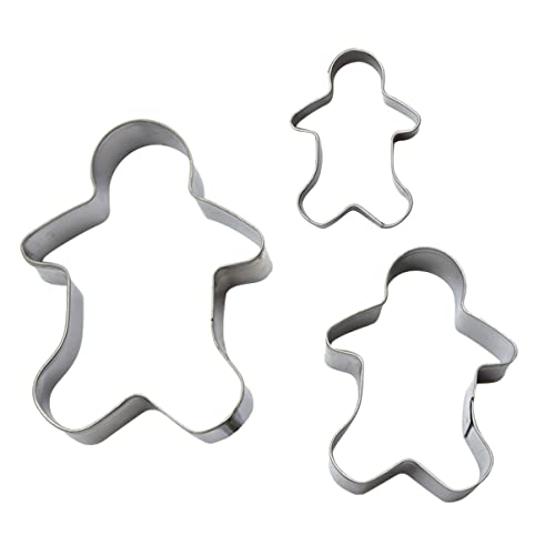 Catálogo de Moldes de galletas de jengibre - los preferidos. 49 Ciieeo 3 Piezas cortadores de galletas de metal molde de chocolate de silicona reposteria accesorios cortadores de galletas de acero inoxidable molde de galletas de navidad