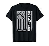Coal Miner Shirt with American Flag for Proud Coal Miners T-Shirt