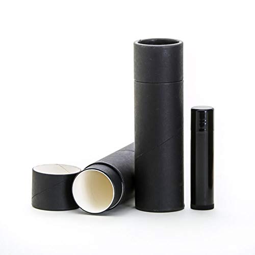 2 OZ Black Kraft Paperboard Lip Balm/Deodorant/Cosmetic/Lotion Tubes 500 Pack