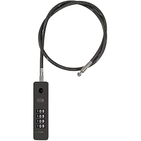 Zolunu Combination Lock Cable Security Steel Cable Luggage Lock Weatherproof with Resettable Code, Braided Steel Coated Anti-Theft Cable Lock Cover