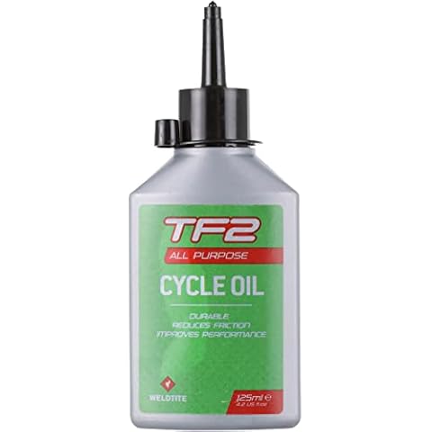 WELDTITE SO3001 TF2 All Purpose Oil - Mineral Bicycle Lubricant for Bike Bearings, Cables, Pedals, Chains and Links - 125ml Cover