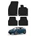 Price comparison product image VW ID.3 (2019+) Car Mats Accessories Tailored Fit Carpet Floor Mats Non Slip Grey Trim Accessory Compatible Front Rear Set Anti Slip Full Coverage Granulated Backing Hand-Finished Clips