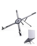 TISCH Soporte Móvil de Mesa Plegable Magnético de Aluminio, Gris Oscuro