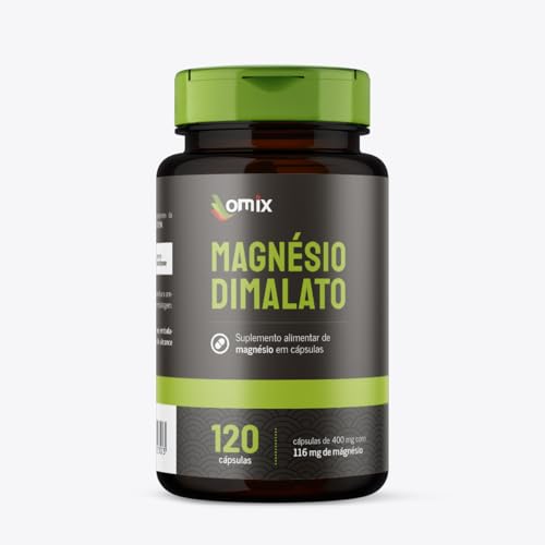 Magnésio Dimalato - 120 cápsulas - Omix