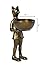 Accent Decor Eric and Eloise Collection 12-inch Brass Figurine with Bowl, Fox