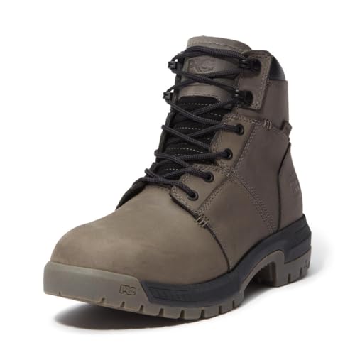 Timberland PRO Timberland PRO Men's Montauk 6 Inch Soft Toe Waterproof Industrial Work Boot, Medium Grey, 10.5 Medium