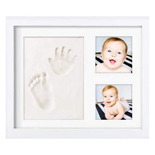 Novarena Baby Handprint Kit Footprint Ornament Keepsake (Newborn Bundle) Picture Photo Frame Clay
