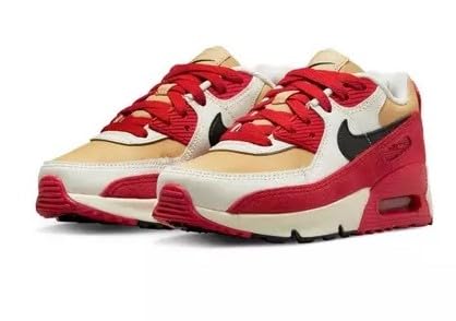 Nike Jungen Training Laufschuhe, Sesam, Schwarz, Roter Ton, Segel, 11 Little Kid