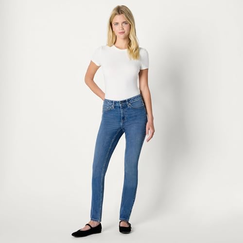 Image of Amazon Essentials Women's High Stretch Mid-Rise Skinny Jeans