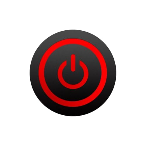 Bouton poussoir 12mm avec anneau LED rouge 110V pour contrôle précis