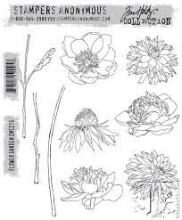 Stamper's Anonymous Tim Holtz Cling Stamps ~ Flower Garden