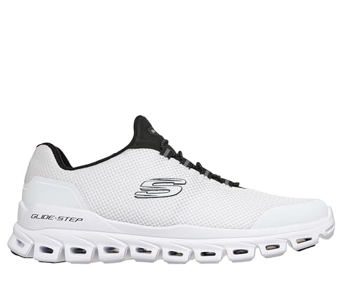 Skechers Herren Glide-Step Noltek, Weiß/Schwarz, 10 – Ansicht 6