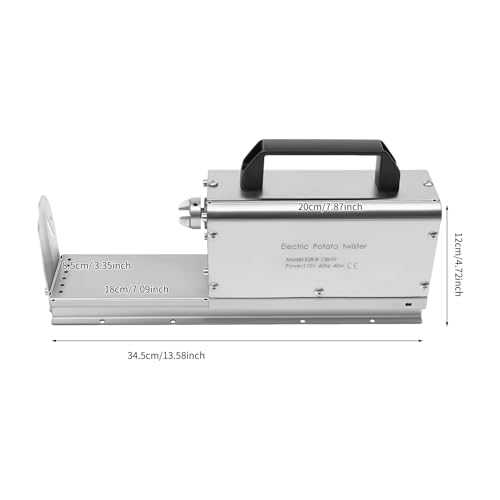 Cortadora eléctrica 3 en 1 para papas en espiral acero inoxidable miniatura 2