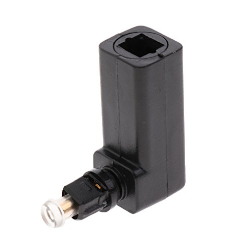 gazechimp 2pcs Female To Optical 3.5mm Mini-Plug Ângulo Direito Adaptador De 90 Graus