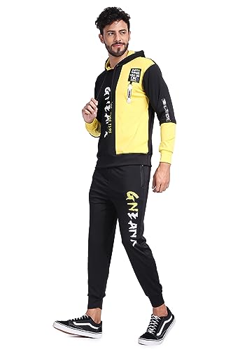 Image of YELLOW TREE Polyester Printed Tracksuits for Men | Running & Sports Tracksuits | Full Sleeve Tracksuits