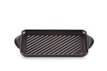 LE CREUSET Grill rettangolare Tradition in ghisa vetrificata, 32 cm, Nero Matt, 20202320000460