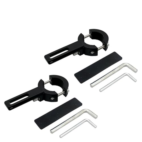 Soporte de faro para moto abrazadera de horquilla ajustable 20-60mm de barra de luz