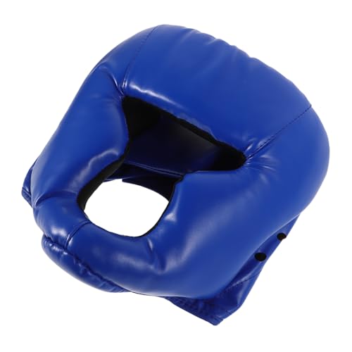 INOOMP Casco de Boxeo Protector Facial para Deportes Equipo de Combate de Karate para Protector Deportivo para la Nariz Cascos de Boxeo para Hombres Esponja Blue