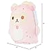 Rilakkuma Korilakkuma San-X Original Plays with Dino Flat Mochi Series Plush - Pastel Pink - 15-inch Plush