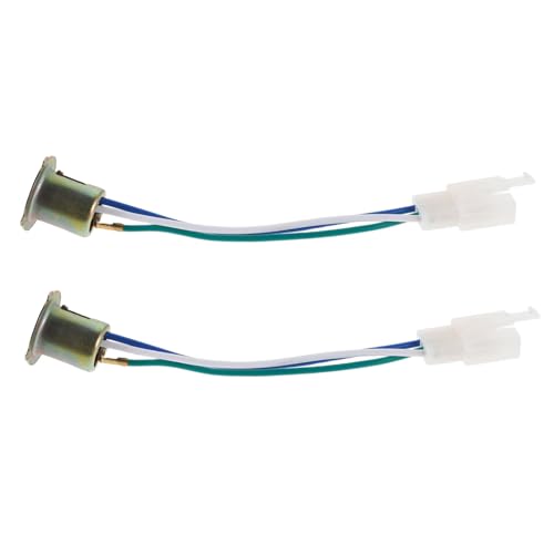 OUNONA 2pcs Motorcycle Three-Prong Headlamp Holder Motorcycle Headlight Socket Easy Installation for Universal Bikes