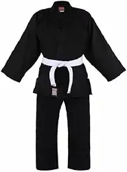 Kimono Infantil Reforçado Judo Jiu-Jitsu, Haganah, Preto, M0