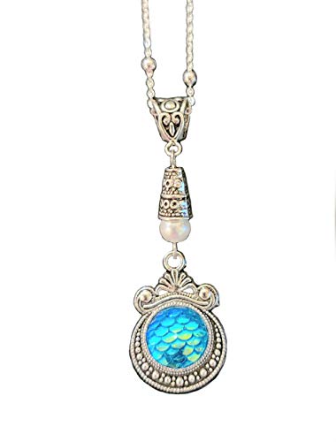 Mermaid Fin Handmade Necklace on a Sterling Silver Chain