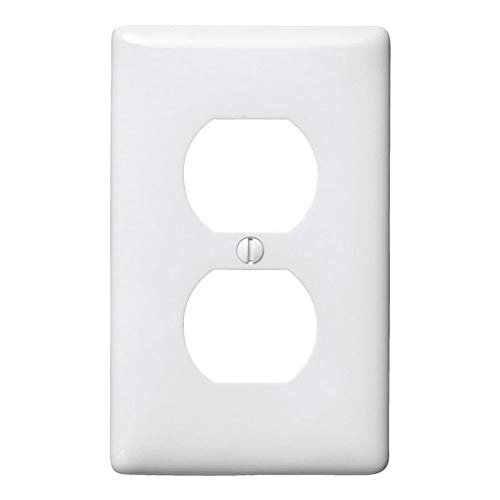 Hubbell 1-Gang White Duplex Standard Wall Plate Wp8Wz #TOP3
