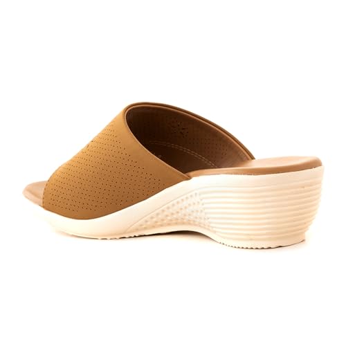 Image of Khadim's 6511365 Lightweight Durable Extra Soft Trendy Premium Stylish Casual Slip-On Heels for Women