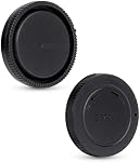 JJC E-Mount Capuchon corporel & Kit de housse de casque d'objectif arrière pour Sony A7 A7II A7III A7IV A7V A7S III A7R II III IV A7R V VI A7CR A7CII A6700 A6600 A6400 A6100 A6000 A1II ZV-E10 II ZV-E1 & Plus d'appareil photo Sony & Lentille