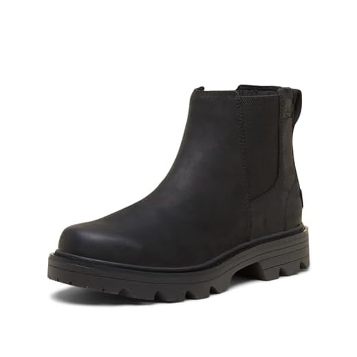 Sorel Women's Revel RD Chelsea Waterproof Boot, Black/Black, 9.5