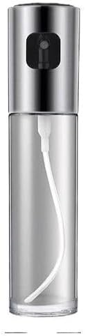 Refillable Glass Oil Sprayer for Cooking - Oil Mister for Salad, BBQ, Baking | Kitchen Gadget with Adjustable Nozzle,(Silvery)