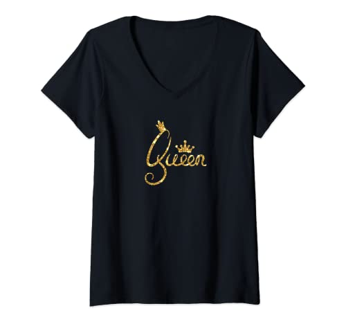 Womens Queen V-Neck T-Shirt