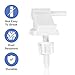 2Pcs Universal Toilet Seat Hinges Replacement with Bolts Screw and Nuts White Plastic Toilet Seat Hinges Toilet Seat Hardware for Toilets Seats Lids Replacements and Repairs