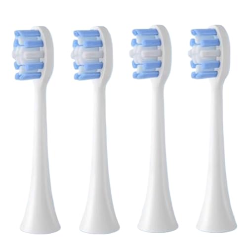 muyihui B002DC/B009DC/B001/B004/B005/B006 �p�������u���V�w�b�h�A�\�t�g�f�B�[�v�N���[�j���O�z���C�g�j���O�A4-16 ��(4pcs WHITE)