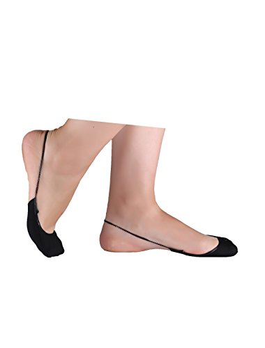 Image of uxcell Women's Half Socks, Heelless Back String No-Show Socks 10 Pairs