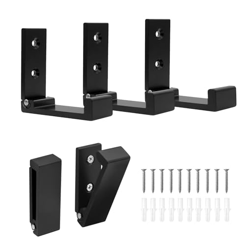 Pasking 10 Stück Faltbare Haken Wandhaken - Schwarz Falthaken Kleiderhaken...