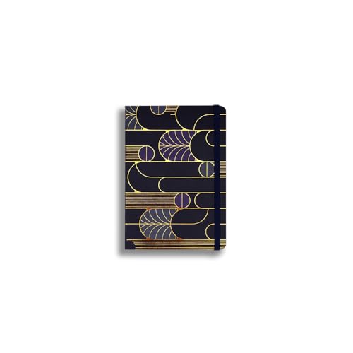 Carnet à rayures Art Deco Imagicom midi 12 x 17 cm pour vos notes