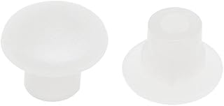 Tool parts Screw Cap Cover - 100Pcs 5mm Dia Clear White Locking Hole Plug Button Top Flush