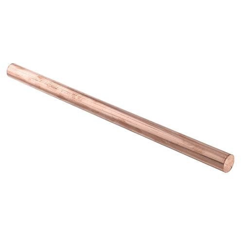 DECOMELODY Copper Rods for Garden and Crafts 12mm Round Copper Wire Rod High Purity Copper Bar Set