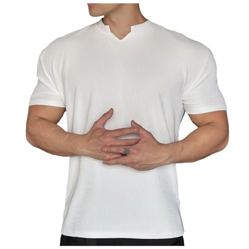 T-shirt noir col rond pour homme en coupe slim et manches longues