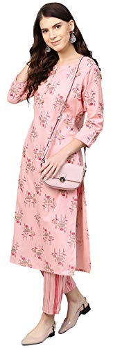 Image of Arayna Women's Rayon Printed Kurta Palazzo Set