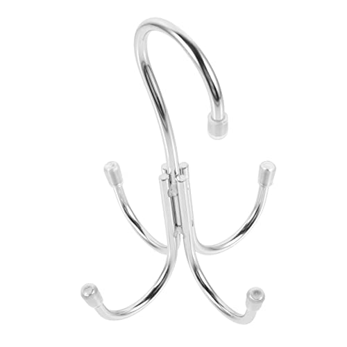 Cabilock 360degree Rotating Multi-Purpose Hanger Rack for Shoes Scarves Ties and Belts Hanging Shelf Organizer for Closet Laundry Bedroom and Kitchen Storage