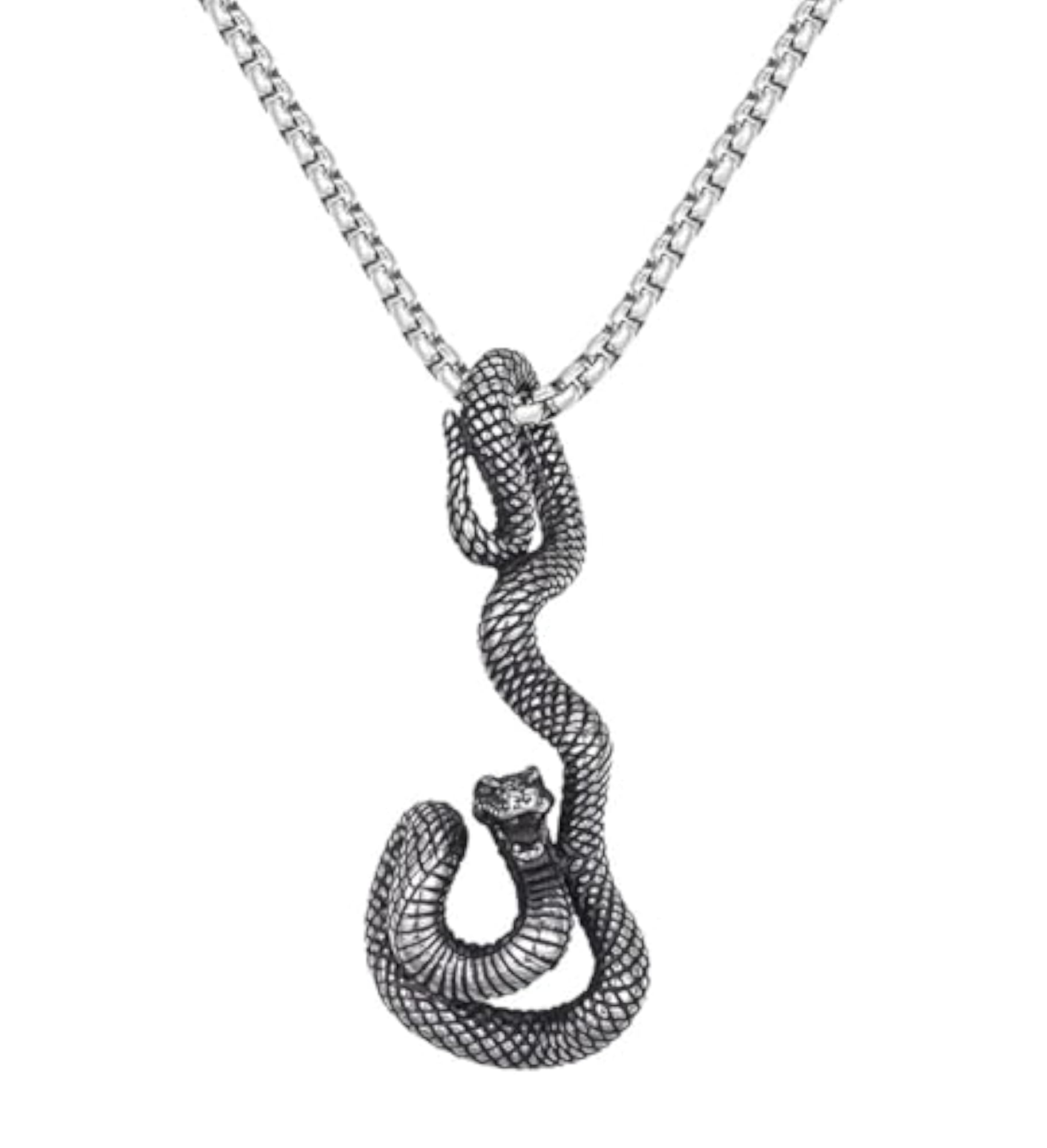 Trending Punk Stainless Steel Silver Mahakaal Shiva Pendant Necklace