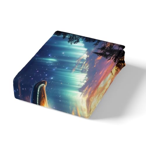 Drap-housse vaisseau spatial pour créer une chambre thème astro ado - 5