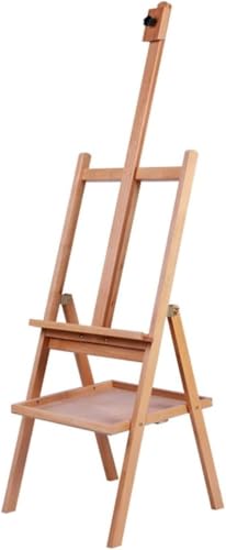 CONGRUI Soporte multifuncional para pintura al óleo, se puede relajar, de madera, tipo (D)