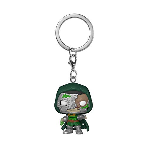 Funko Pop! Keychain: Marvel Zombies - Dr. Doom - Minifigura de Vinilo Coleccionable Llavero Original - Relleno de Calcetines - Idea de Regalo- Mercancia Oficial - Comic Books Fans - Minifigura